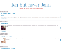 Tablet Screenshot of jenbutneverjenn.com